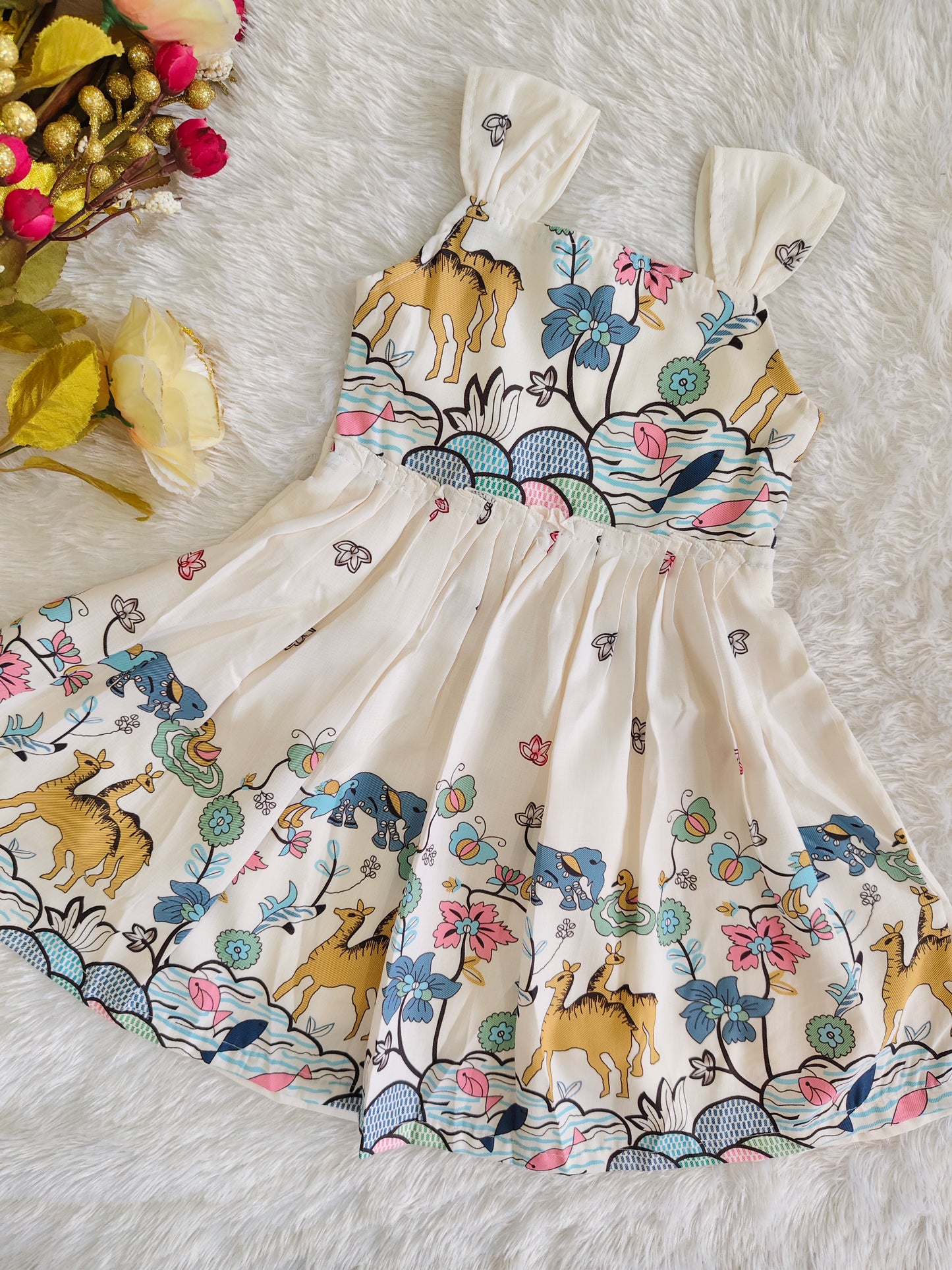 Printed designer frock