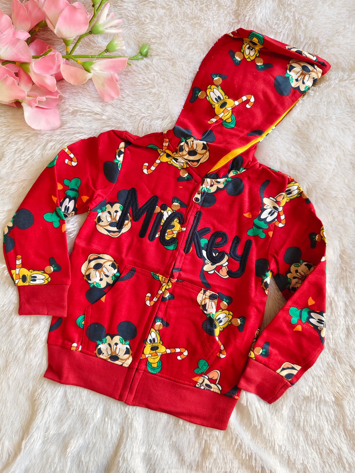 Red Mickey Mouse Sweatshirt