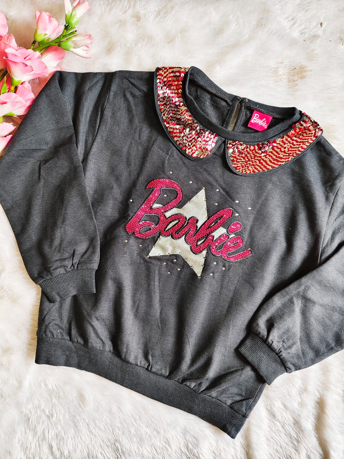 Barbie Chic Pink Polo Sweatshirt