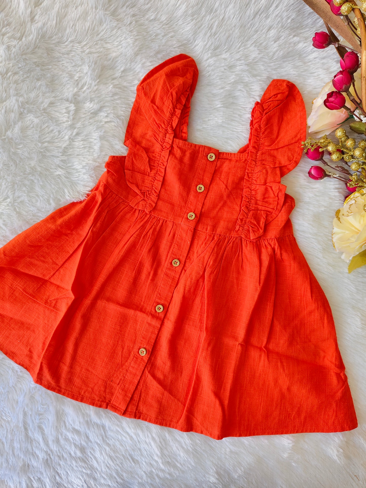 Multicolour Linnen Frocks