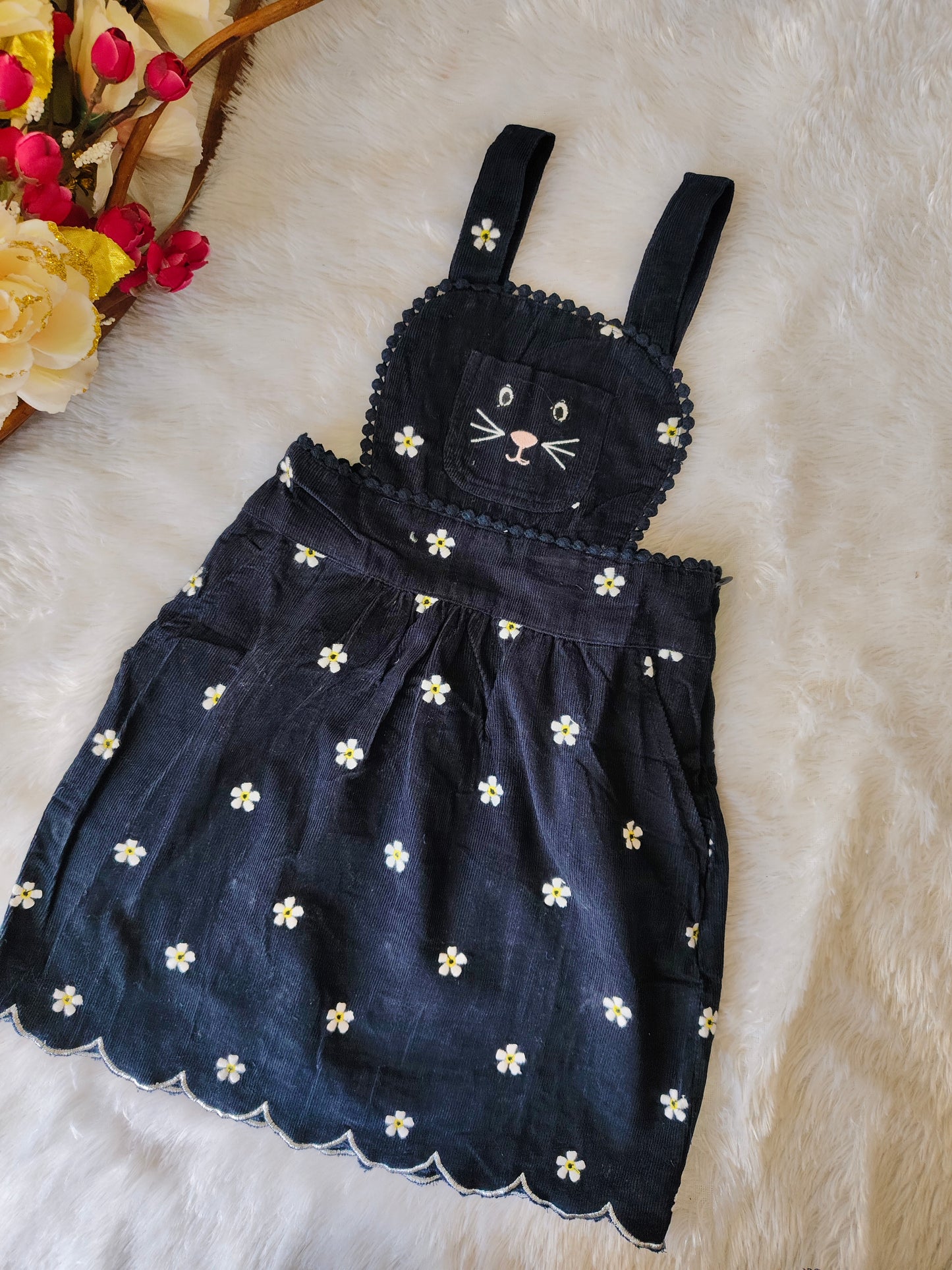 Cute Caty Dungaree soft codiery fabric