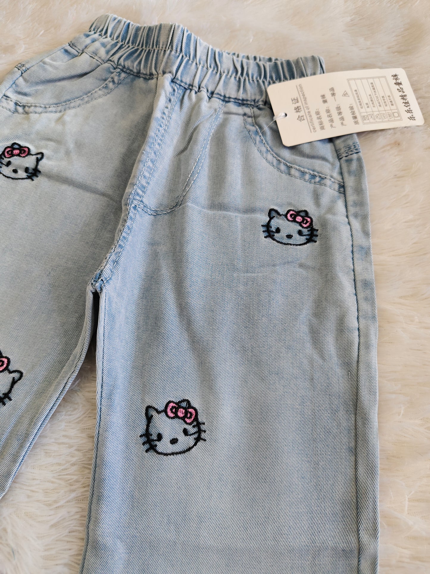 Heart and kitty comfy pants