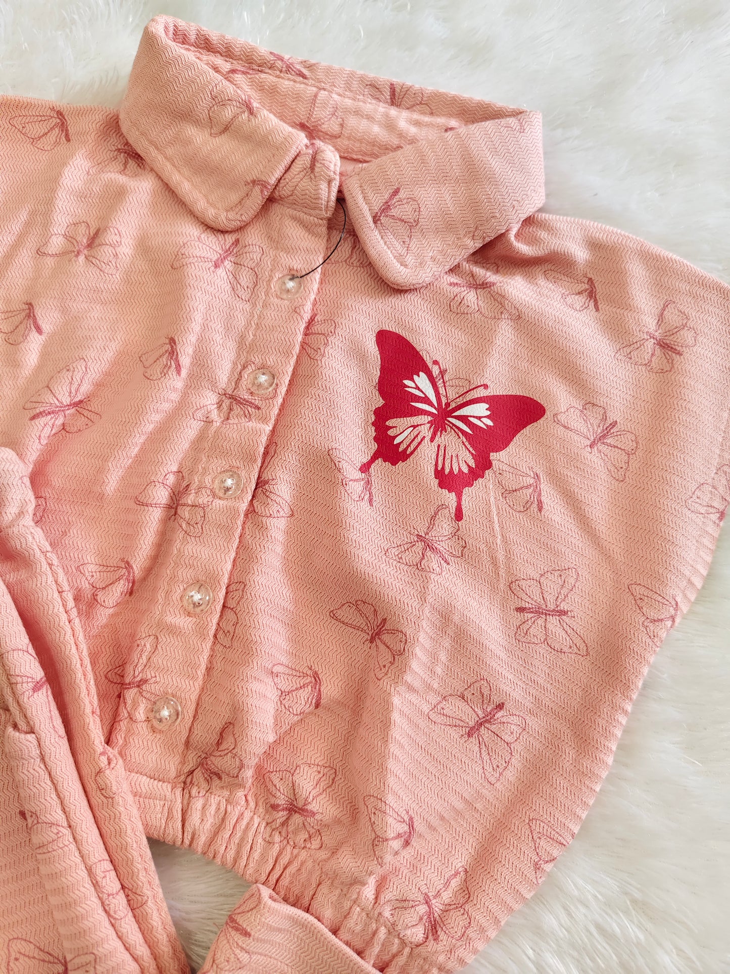 Collar butterfly cord set