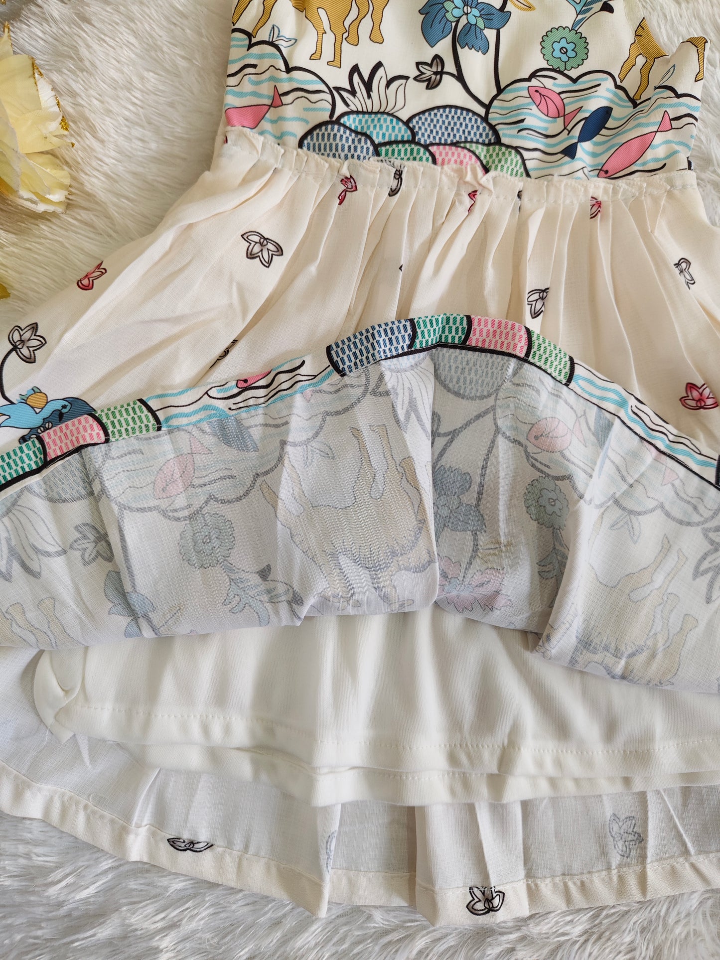 Printed designer frock
