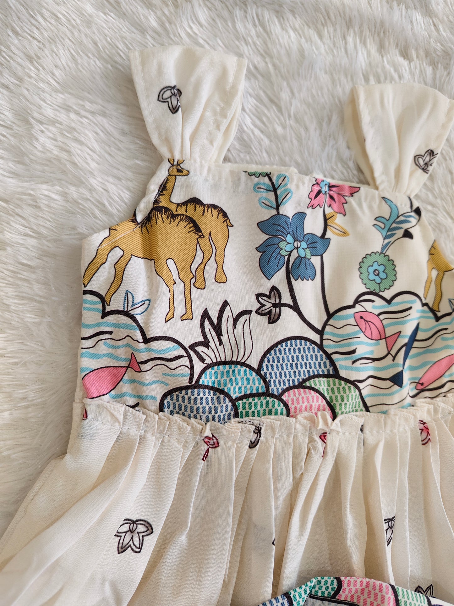 Printed designer frock