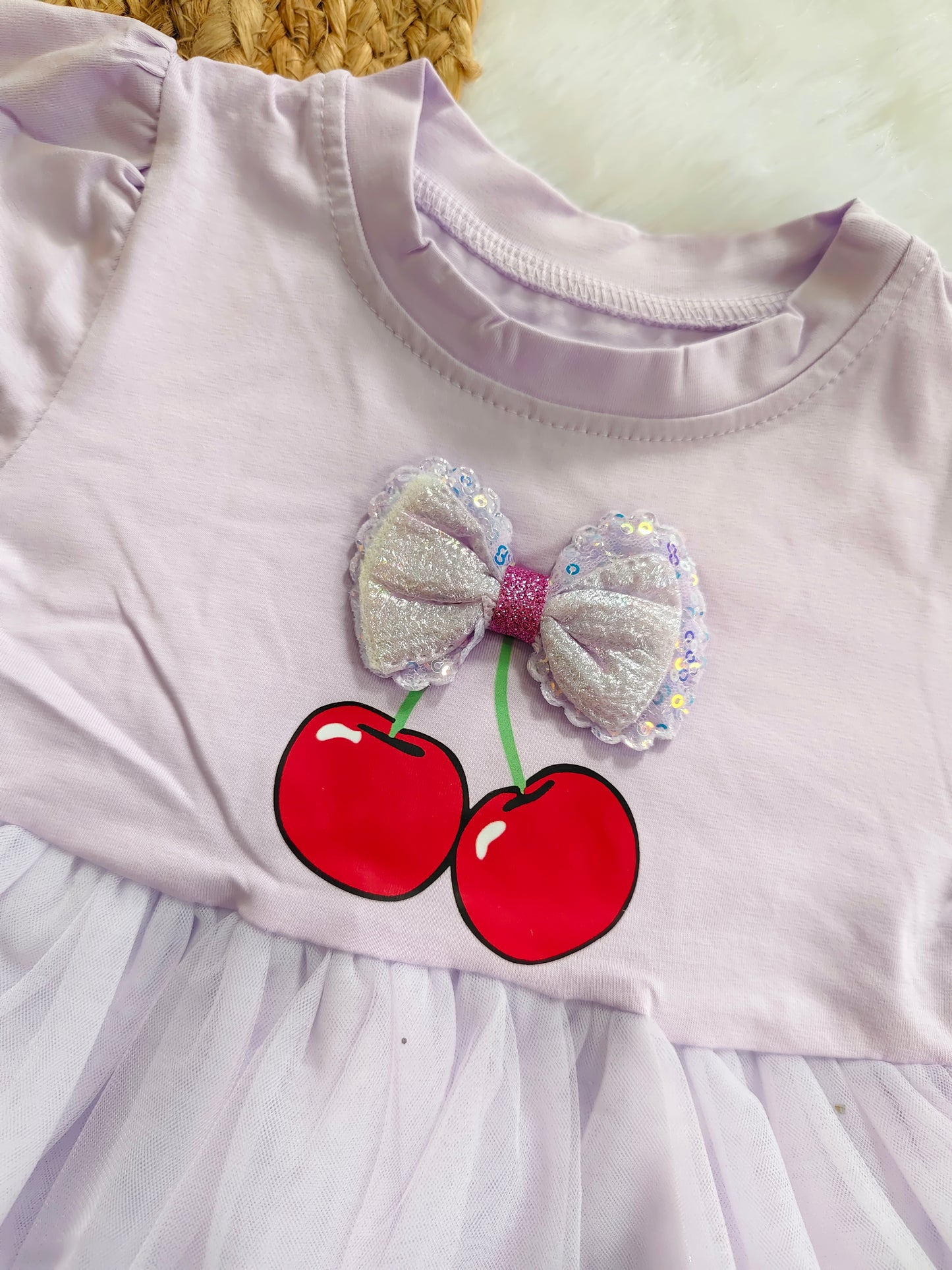 Cherry partywear frock