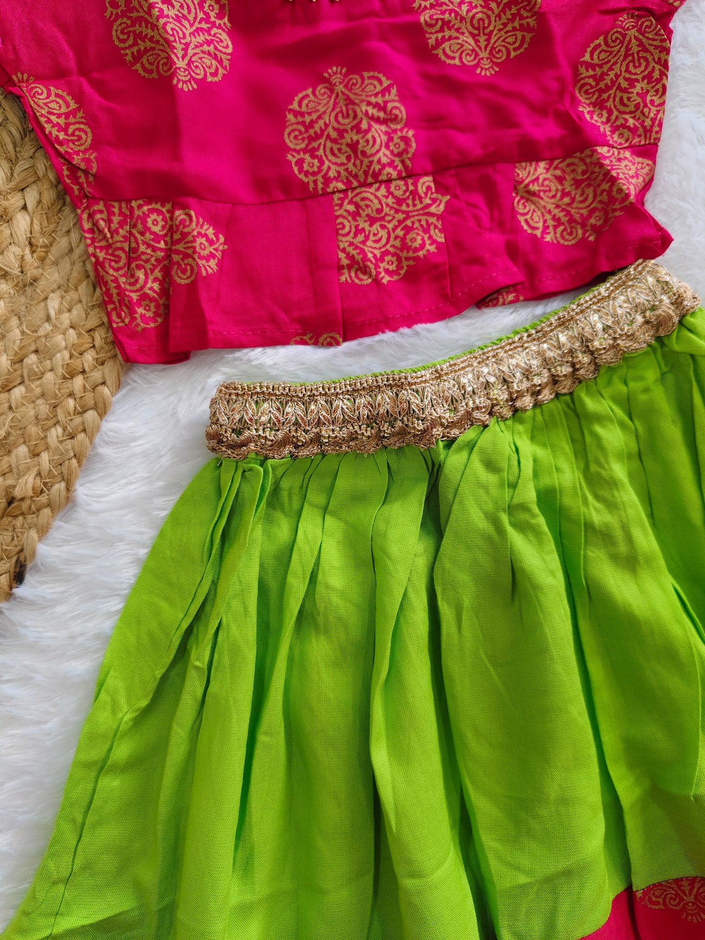 Parrot pop ethnic dress