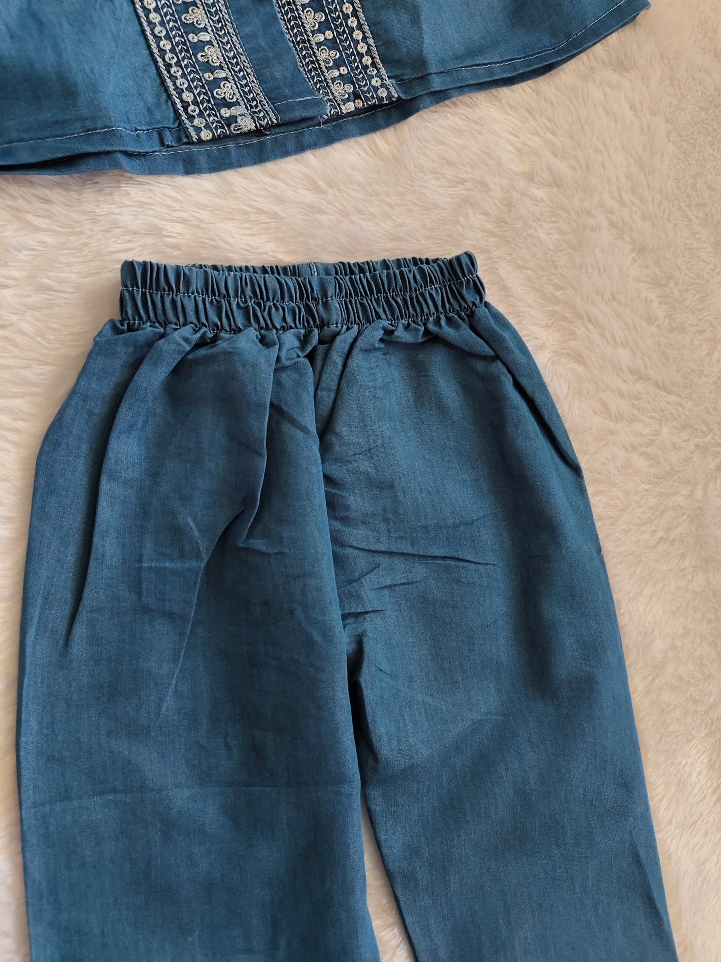 Classy denim cord set
