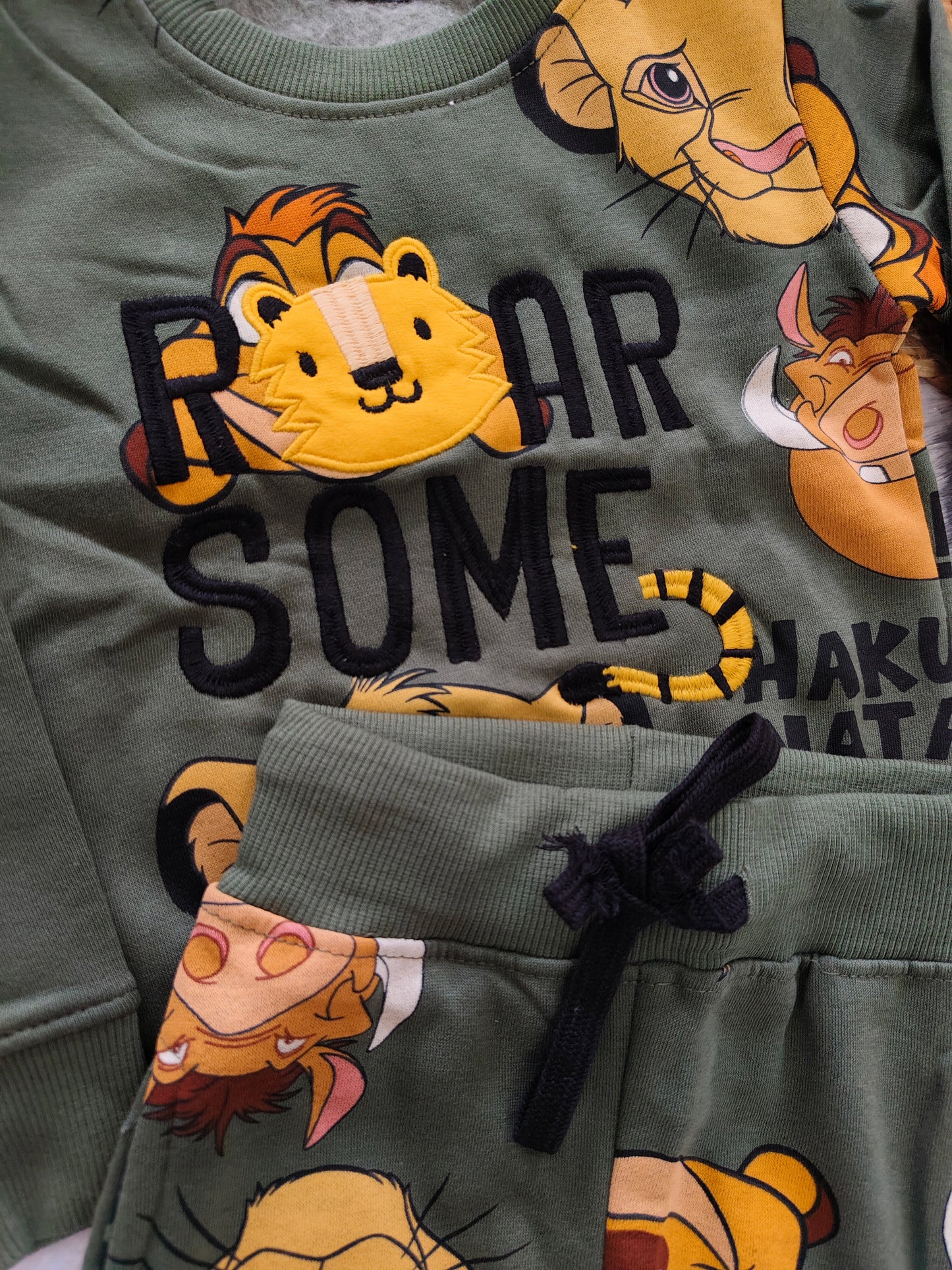 Tiger jurrasic world print cord sets