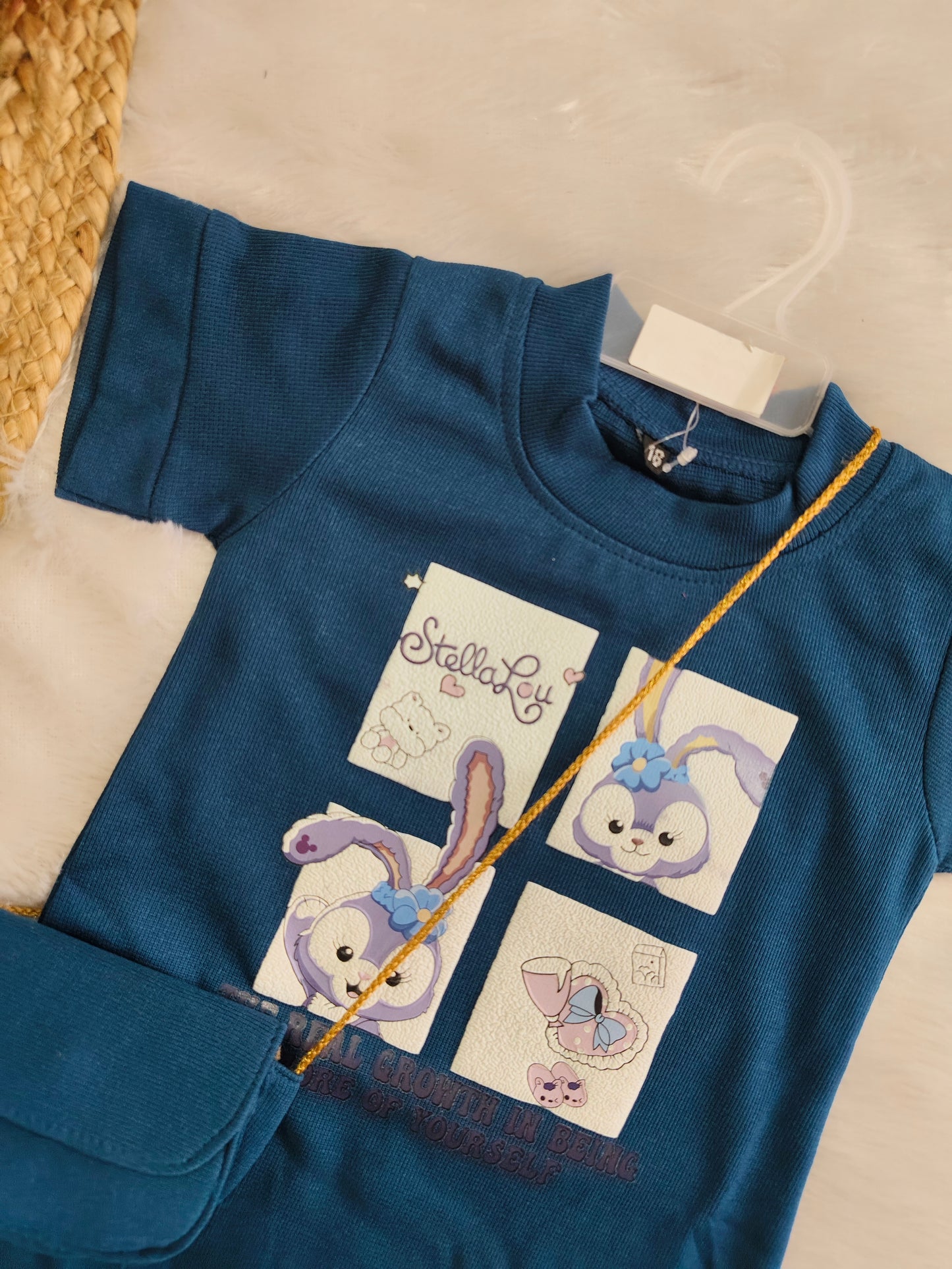 Tshirt dress with sling bag