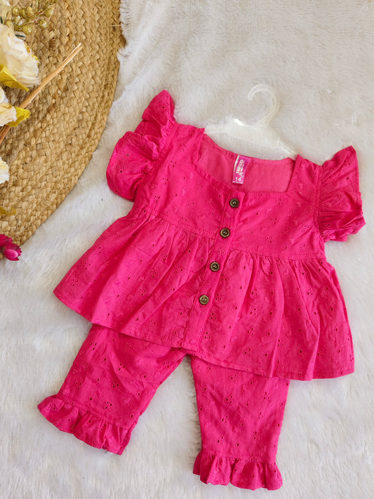 Pink Daisy Delight Set (3/4 pants)