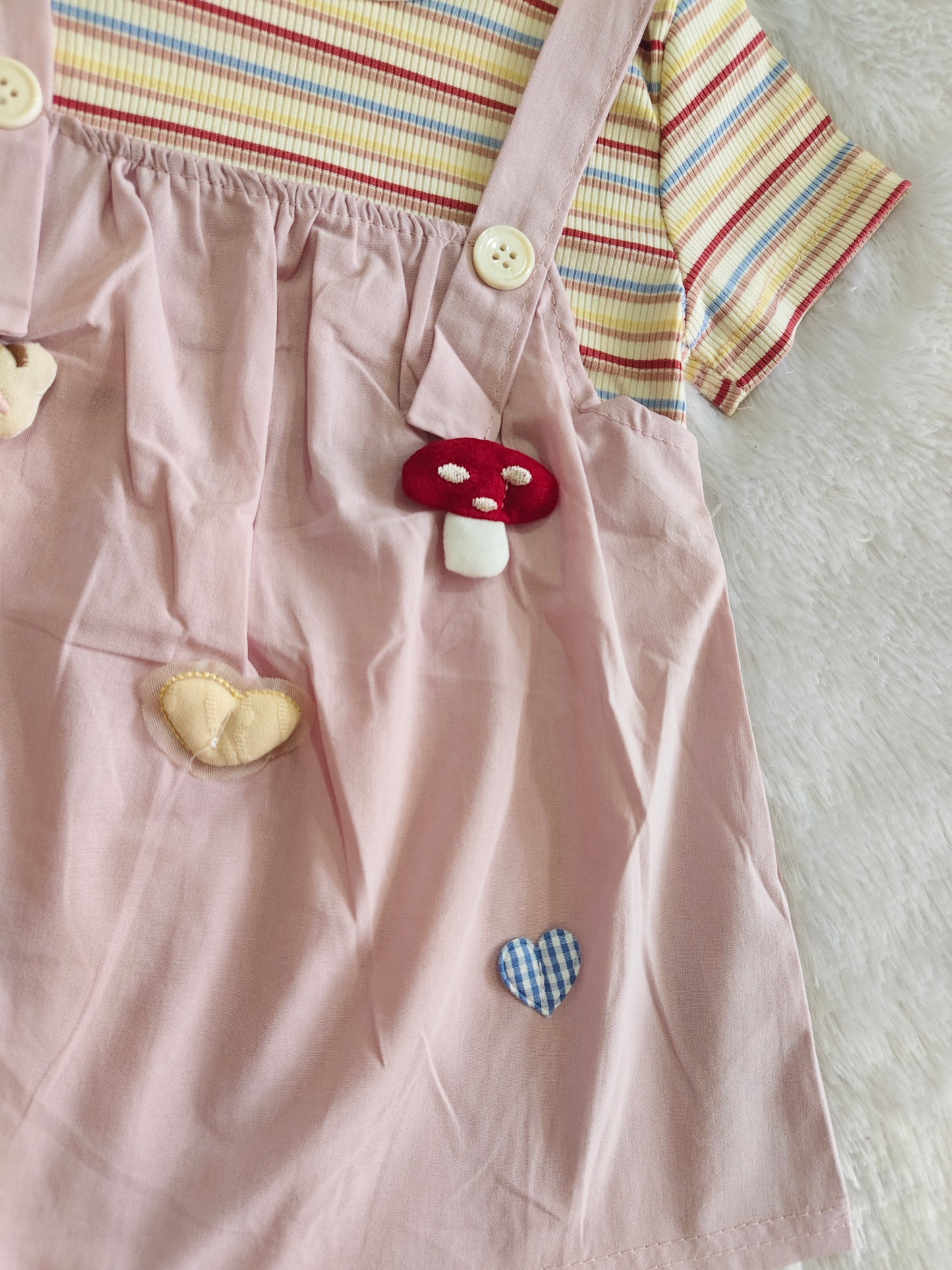 Mushroom Magic Pinafore frock