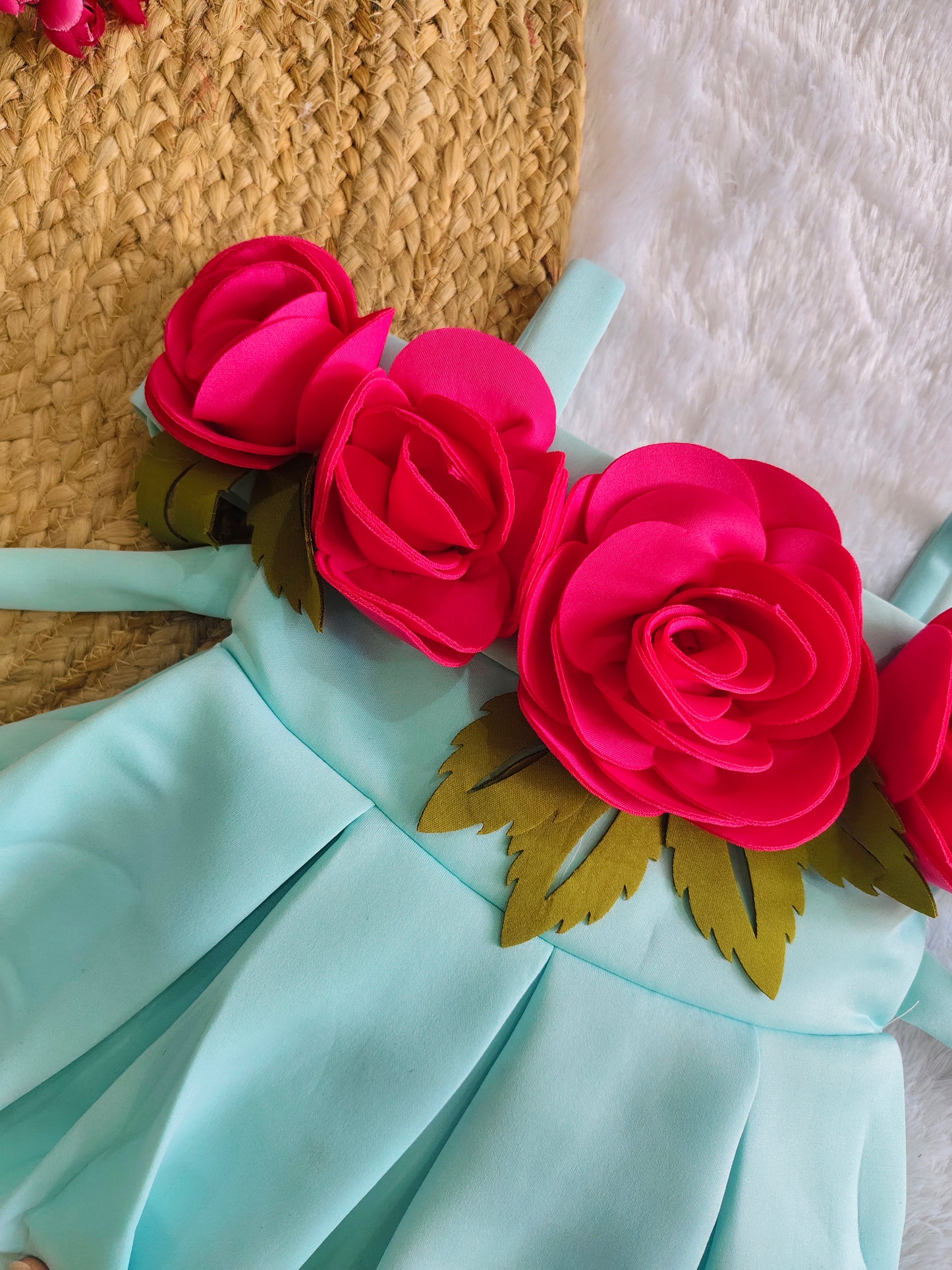 Mint Rose Blossom frock