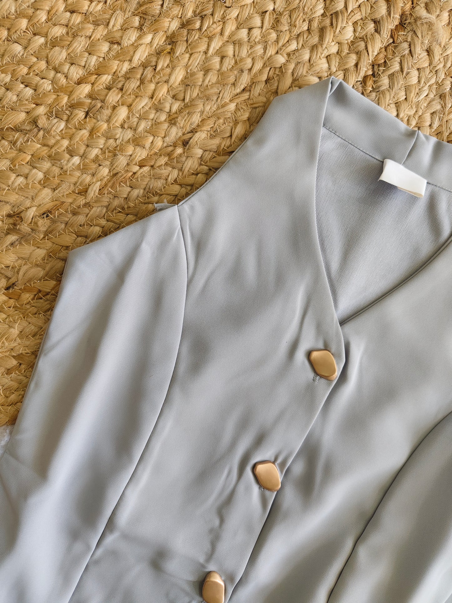Grey Halter Pantsuit