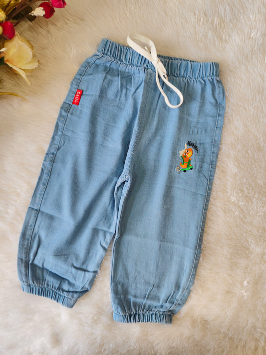 Pants with dino design