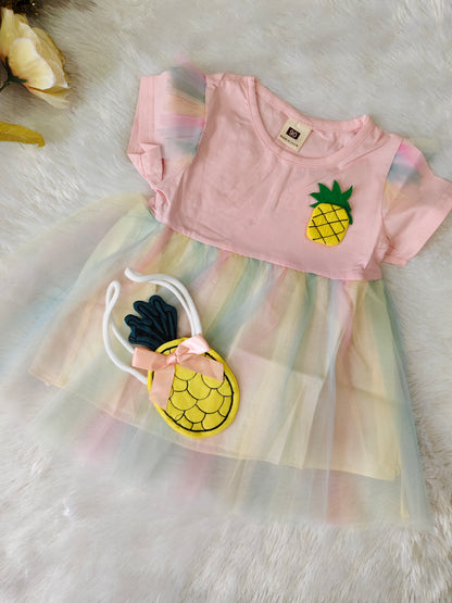 Watermelon and pinaple Frock
