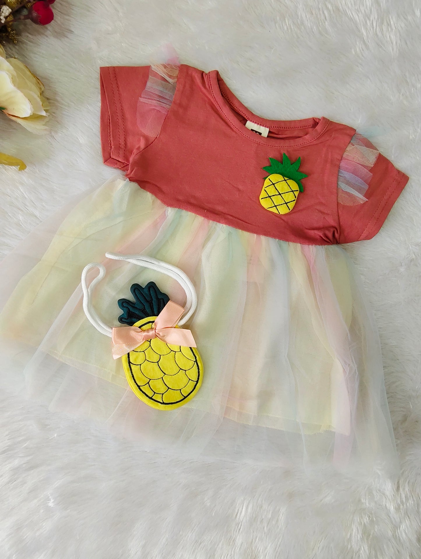Watermelon and pinaple Frock