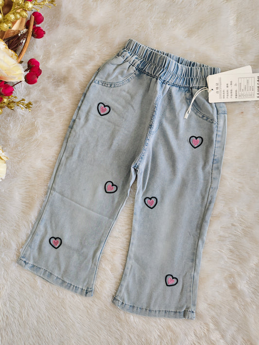Heart and kitty comfy pants