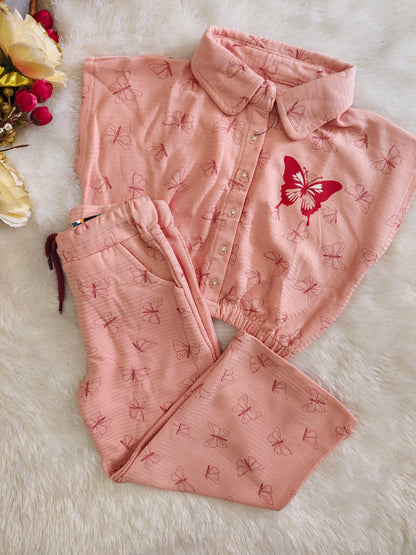 Collar butterfly cord set
