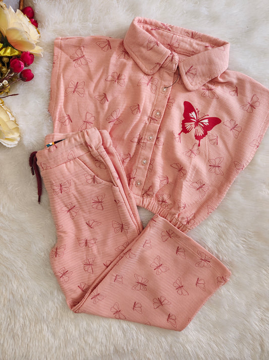 Collar butterfly cord set