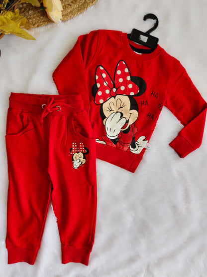 Micky and Unicorn cords non-fleece loopknit fabric