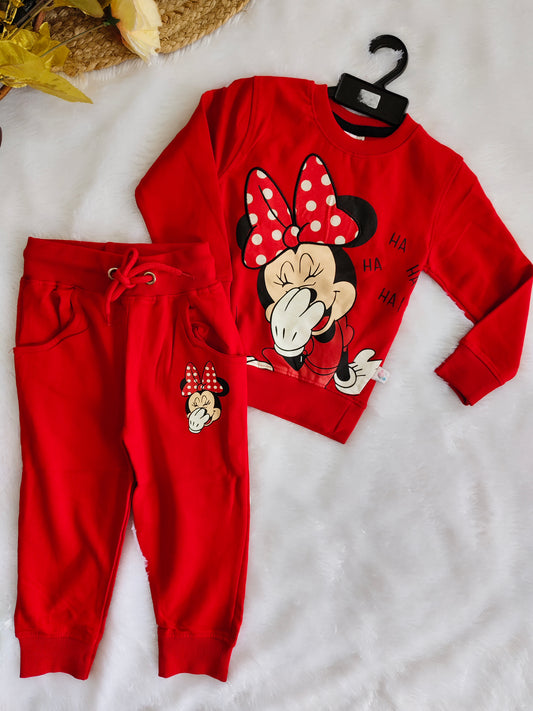 Micky and Unicorn cords non-fleece loopknit fabric