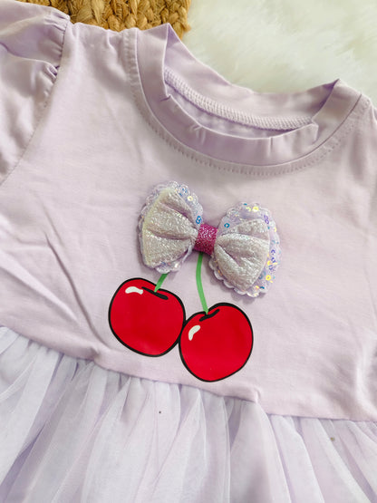 Cherry partywear frock