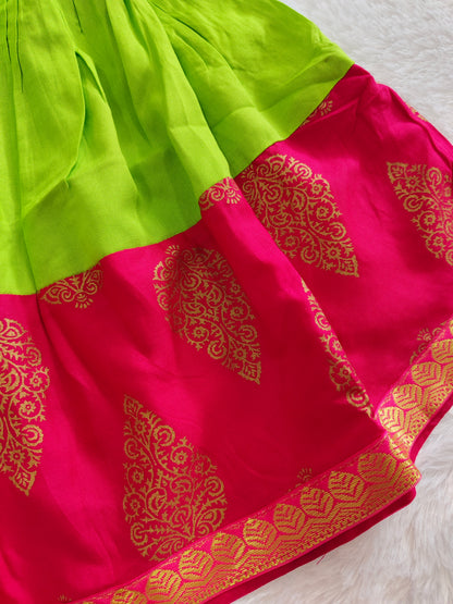 Parrot pop ethnic dress
