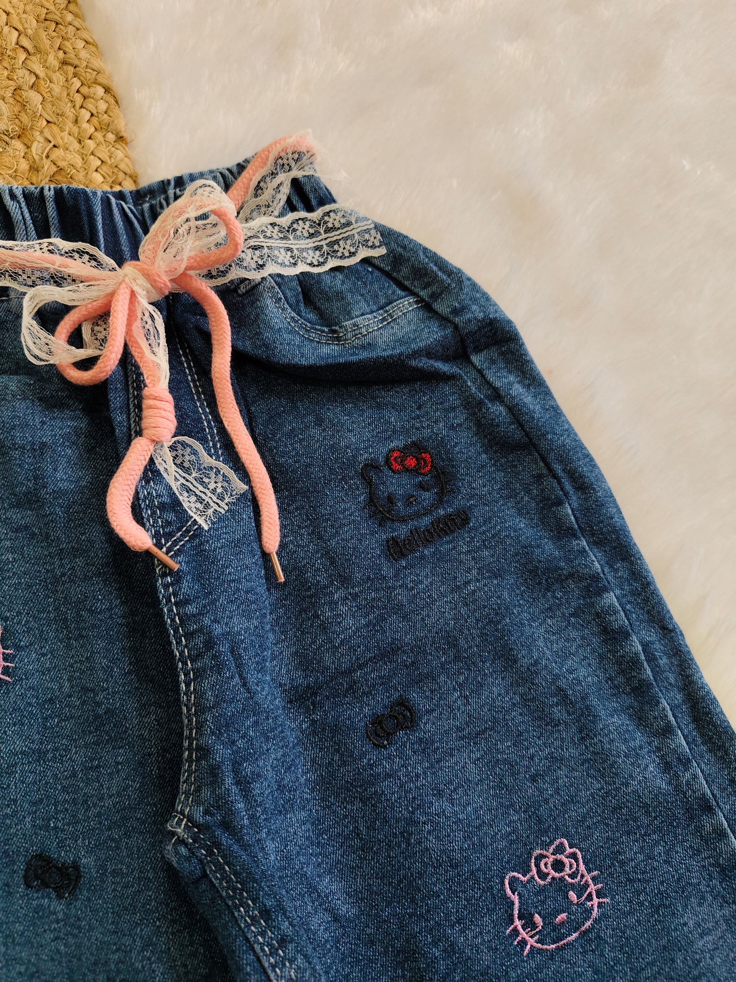 Denim jeans kitty and paris design