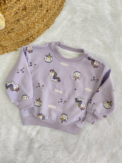 Heart and unicorn sweatshirt