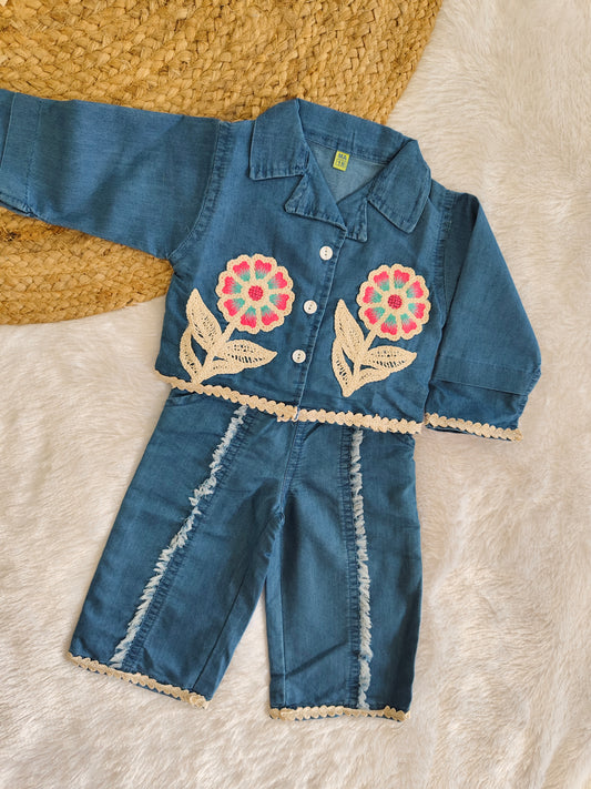 Denim cord set