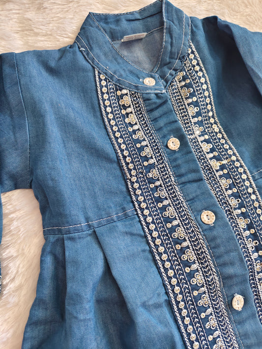 Classy denim cord set