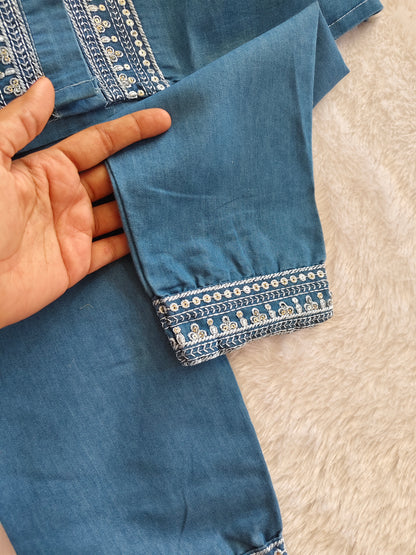 Classy denim cord set