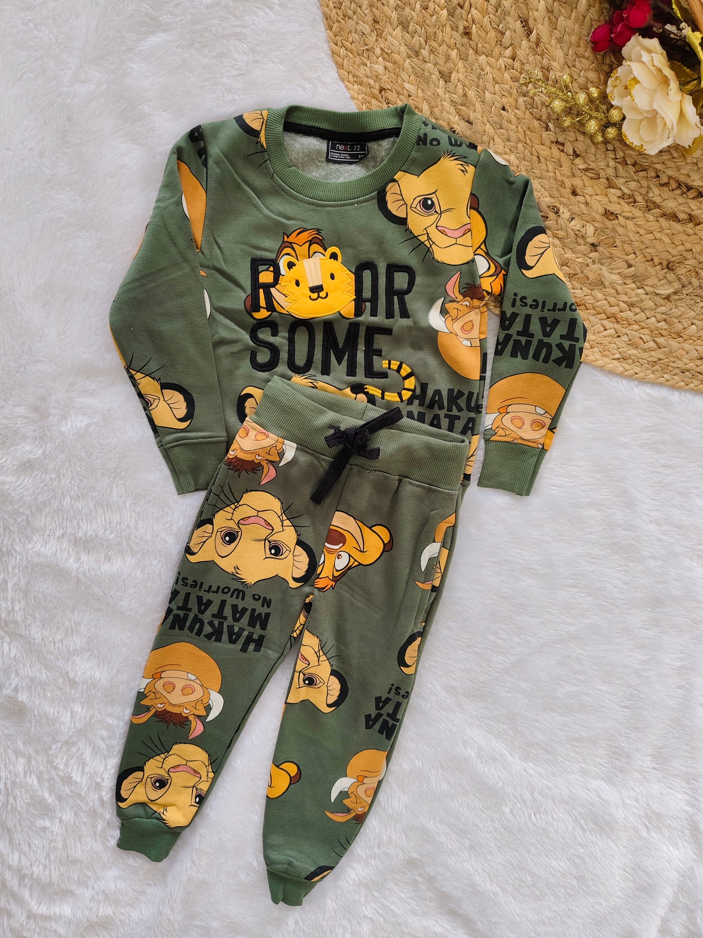 Tiger jurrasic world print cord sets