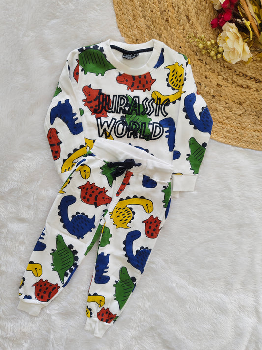 Tiger jurrasic world print cord sets