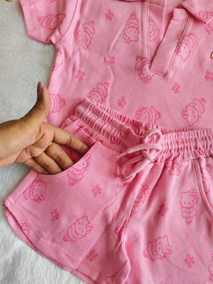 Heart and kitty summer set