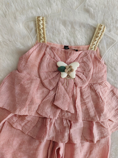 Mini blossom ruffle set