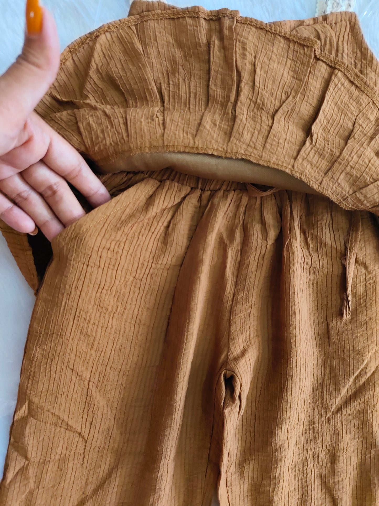 Mini blossom ruffle set