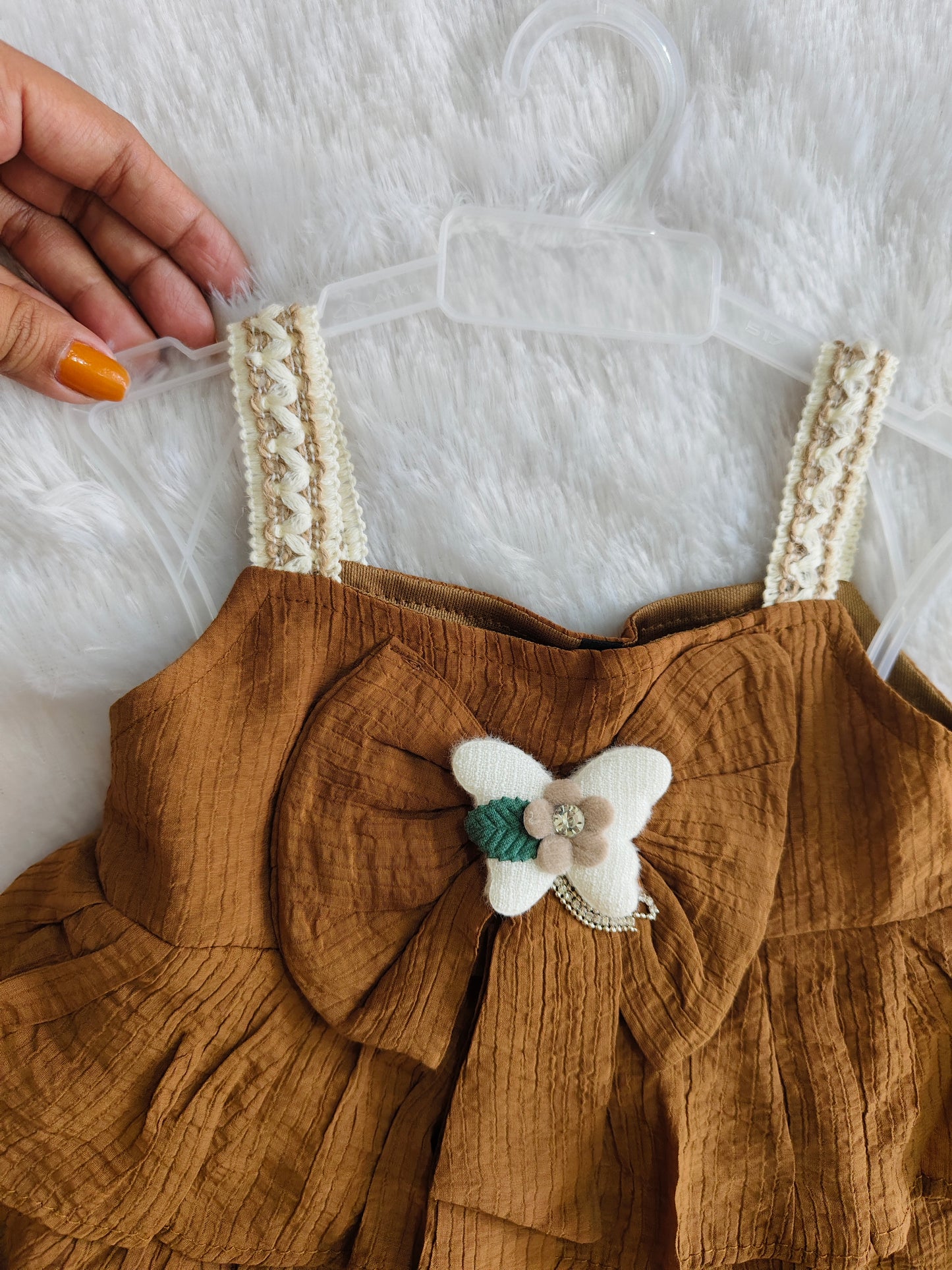 Mini blossom ruffle set