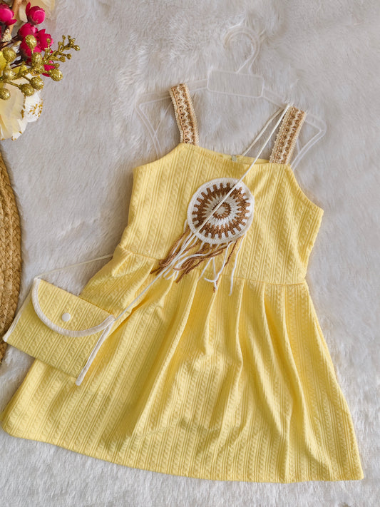 Sunshine frock with sling bag