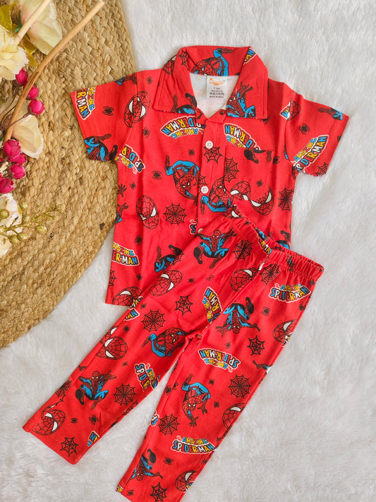 Spider man & car night sets