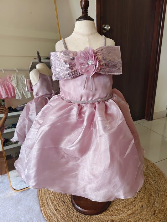 Blush royal partywear frock