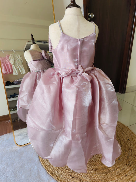 Blush royal partywear frock