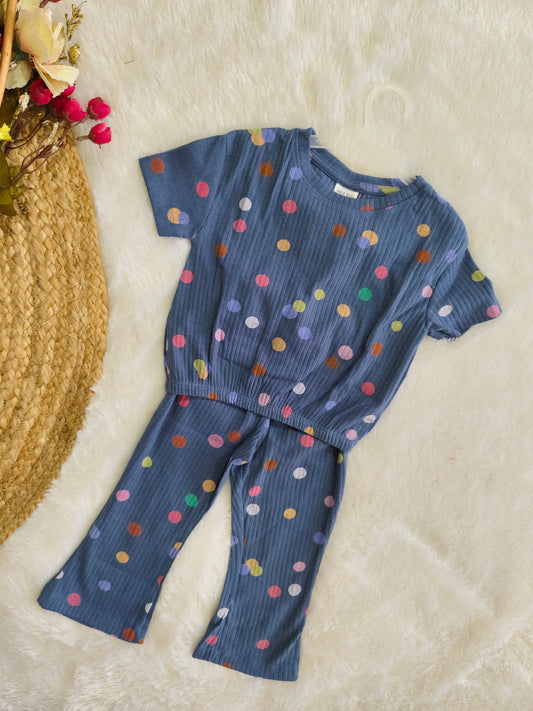 Heart polka & unicorn lounge set