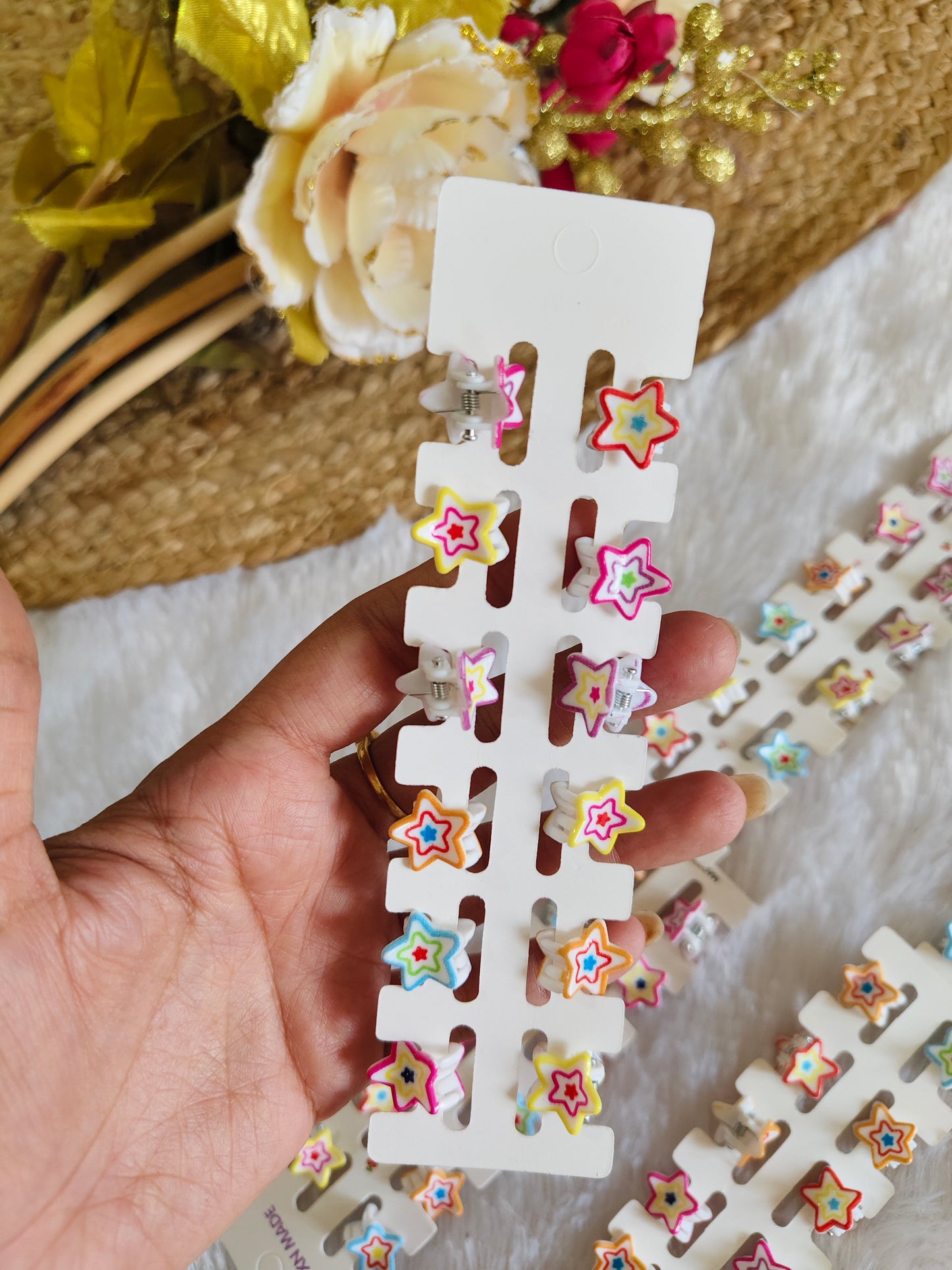Star hair clips