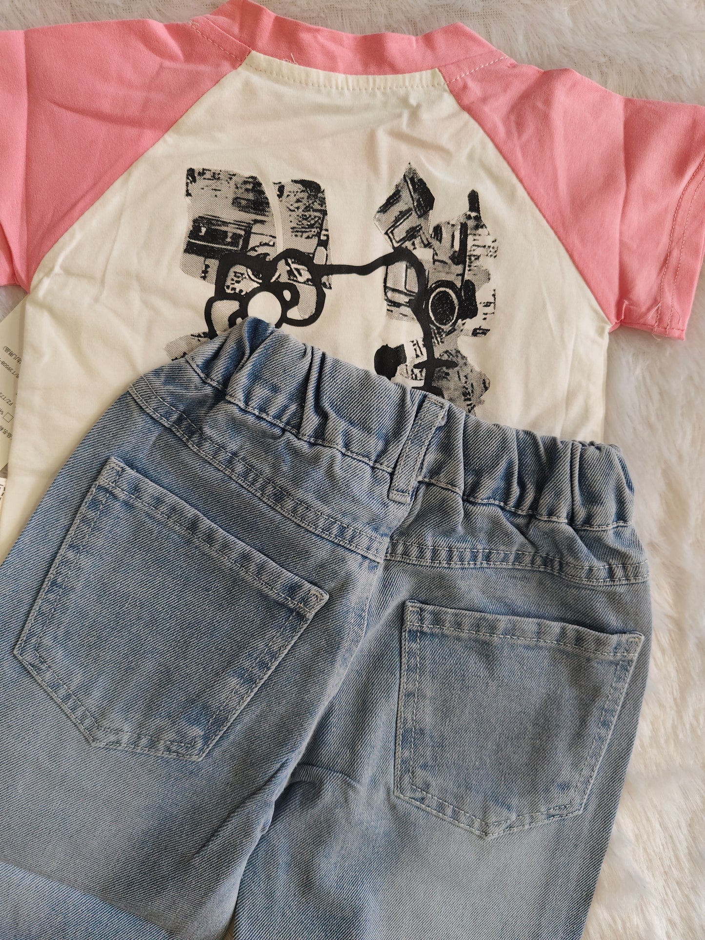 Hello kitty breeze denim set pink