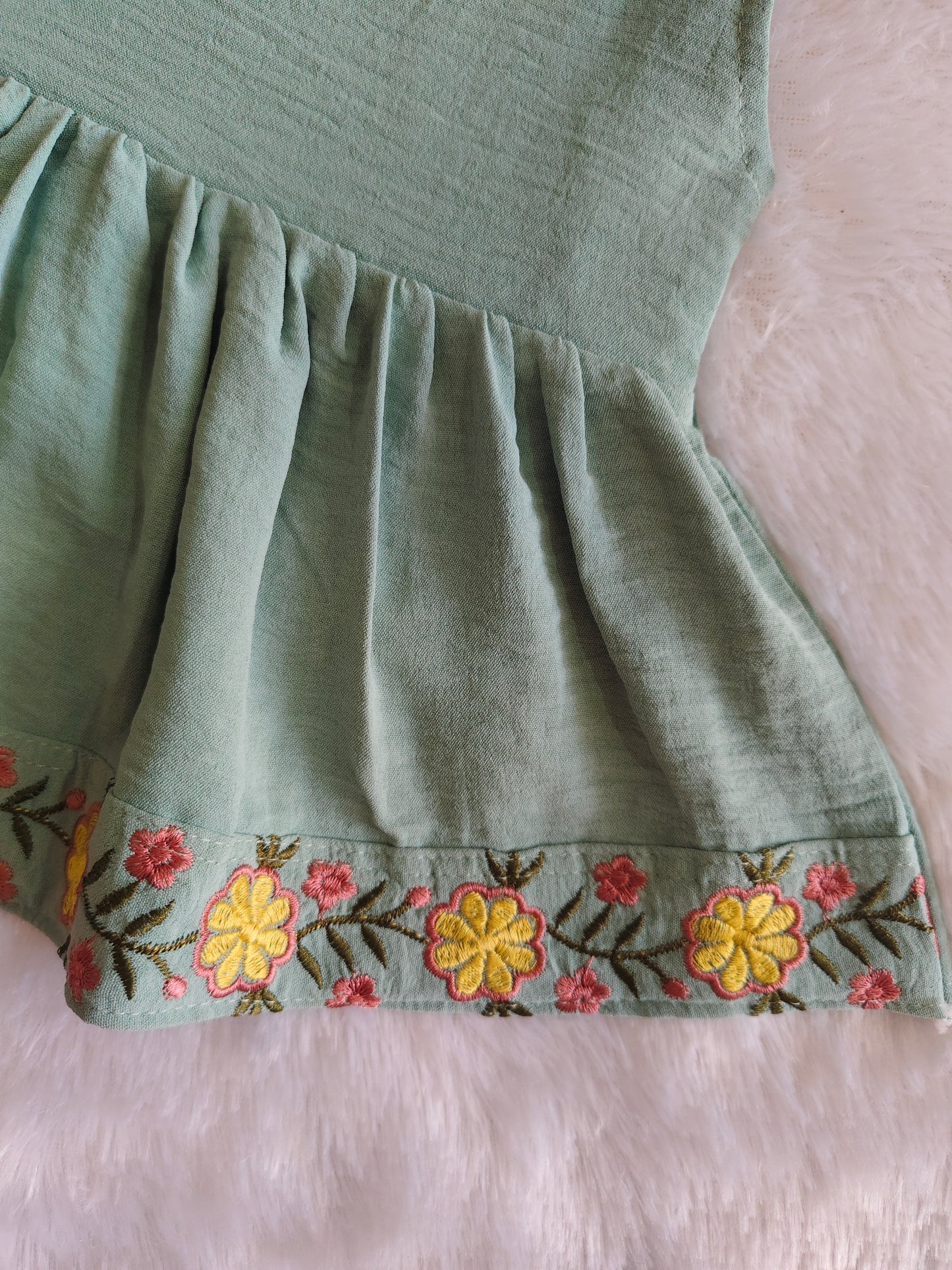 Peachy Garden Charm frock with (shorts)