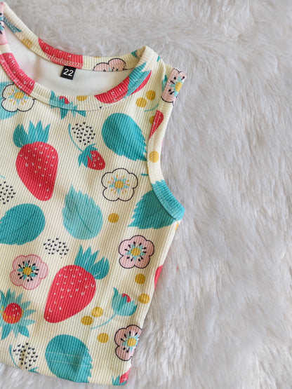 Sunny bloom tank tops