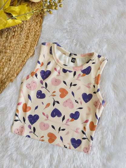 Sunny bloom tank tops