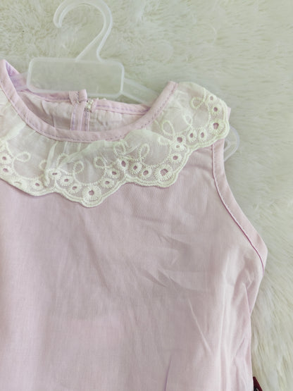 Lavender Lace Co-ord (Ankle length pants)